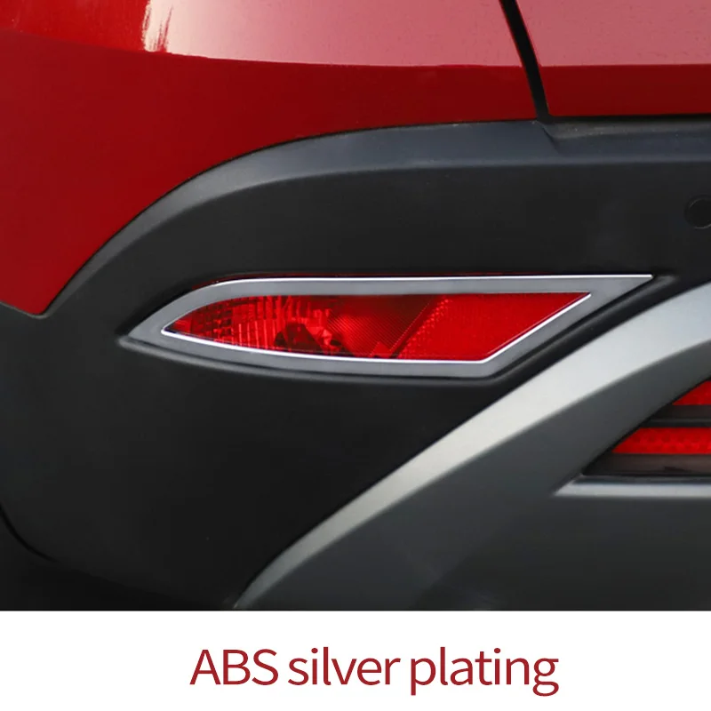 

Front Rear Fog Lights Cover Fog Lampshade Frame Trim ABS Chrome Exterior Decoration For Hyundai ix25 2017-2020