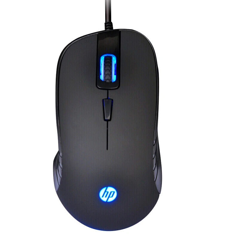 original hp computer mouse wired gaming mice g100 blackwhite usb optical 2000 dpi adjustable backlit genuine desktop mouse free global shipping