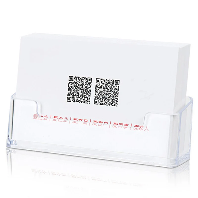 

1 Pcs Clear Desk Shelf Box Storage Display Stand Acrylic Plastic Transparent Desktop Business Card Holder Office School Supplies