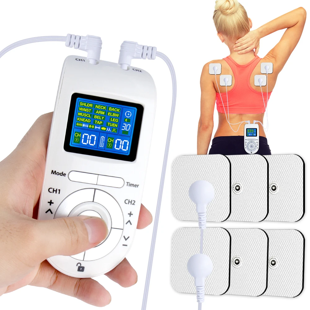 

12 Modes Low Frequency Eletric EMS Compex Muscle Massage Stimulator Tens Machine Electrodes Pressotherapy Pad Massager For Body