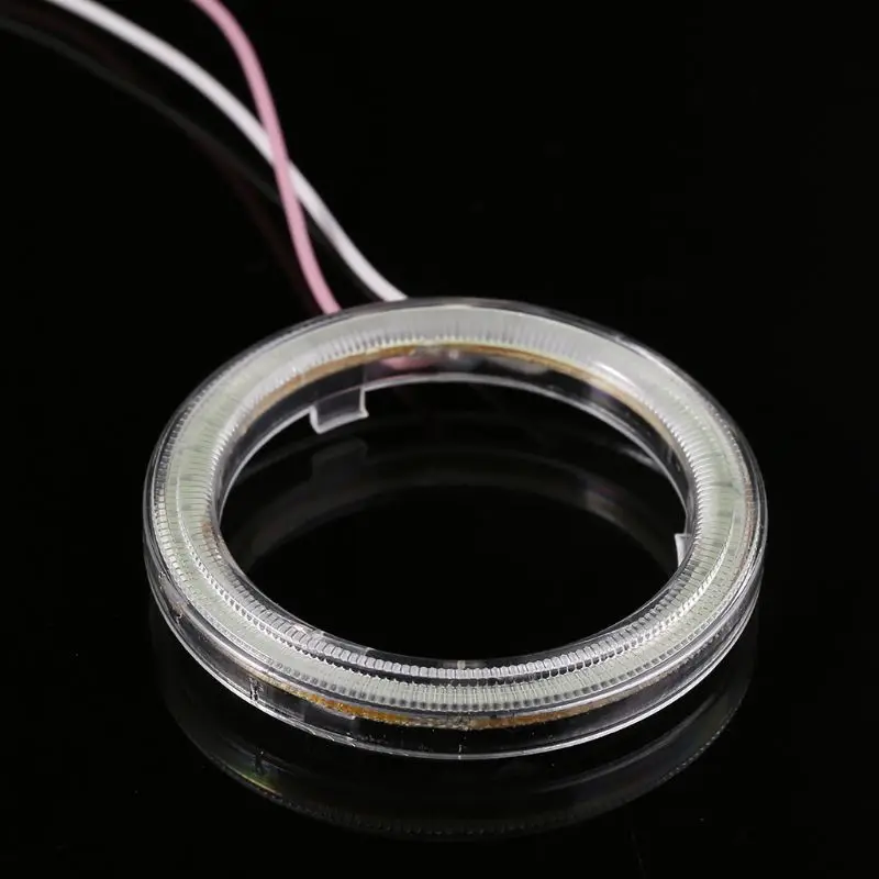 2 предмета 70 мм DC 12V COB Halo Автомобильный светодиодный светильник кольцо Ангельские