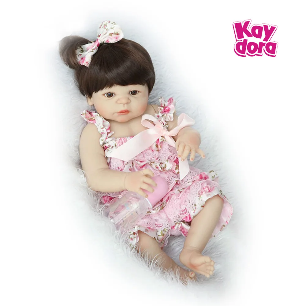 KAYDORA 22 дюйма 55 см силиконовая кукла Reborn Baby Dolls Bebe Boneca Alive Menina Реалистичная для