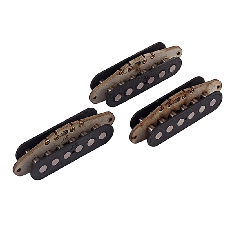 

3PCS Prebuilt Constructed ST N.M.B Humbucker Pickup Flatwork with Alnico Rod Magnets Guitar Pickup Accessories