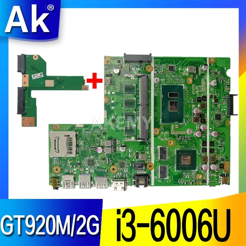 Материнская плата X541UVK X541UJ материнская I3 6006U/AS GT920M/V2G для For Asus X541UV X541U F541U ноутбука
