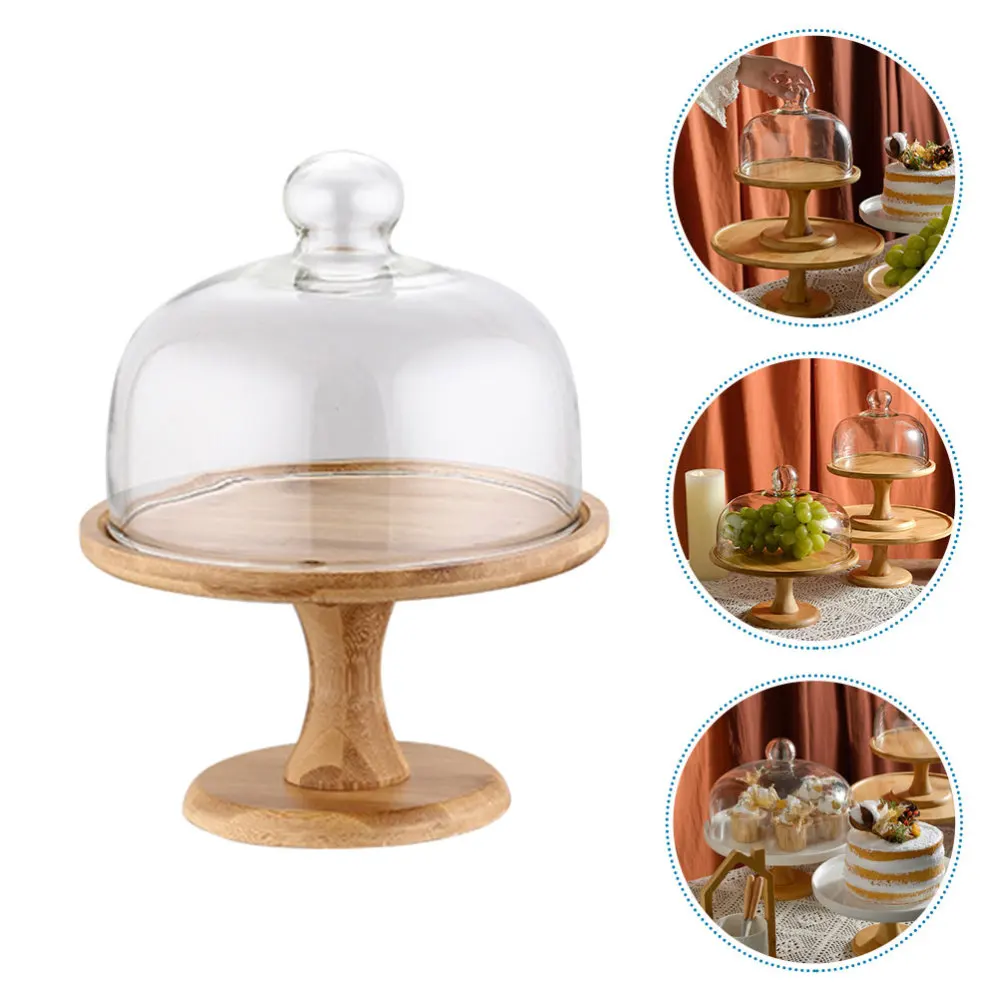 

1 Set of Tall Cake Stand Wedding Dessert Rack Decorative Pastry Plate (Khaki)