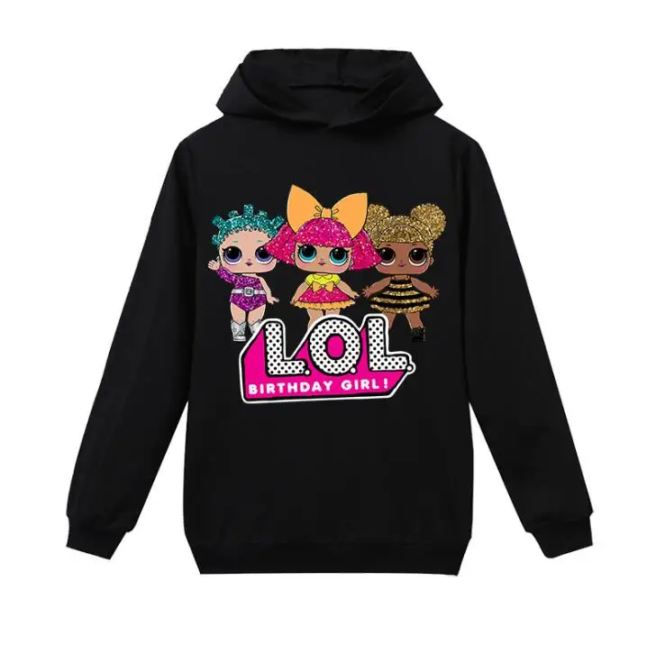 L.O.L. Girl Sweatshirt Children Hoodies Dolls Costume Kid Jacket For Girls Outwear Zip Hooded Coat clothes | Игрушки и хобби