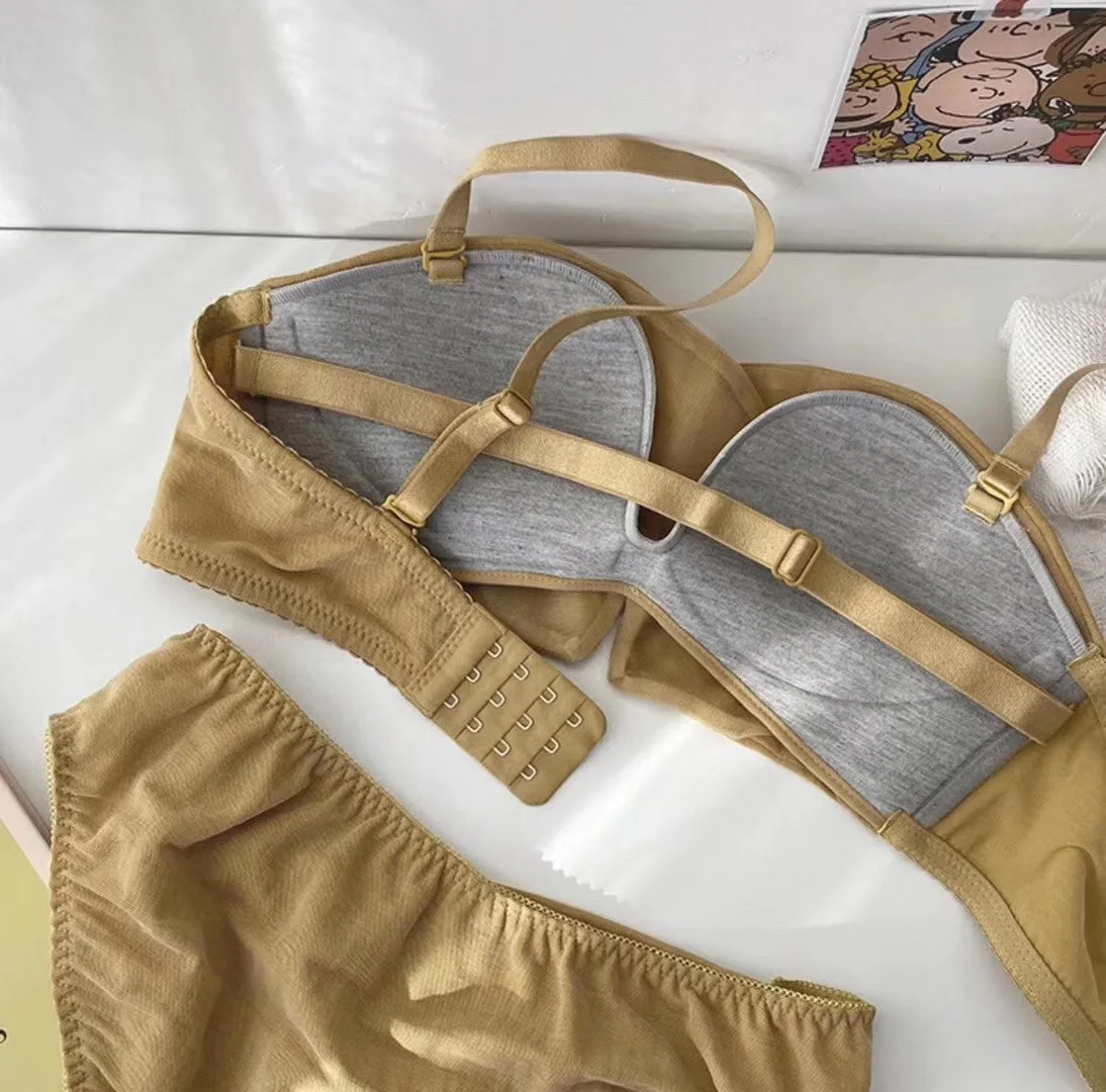 

Ladies comfortable gather sexy adjustable bra