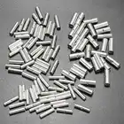 100 шт. 22-10AWG неизолированные стыковые соединители, медный Луженый Соединительный штырь, Концевая бесизоляционная обжимная Клемма, комплект