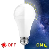 led sensor bulb e27 85 265v dusk to dawn smart lamp bulb ac85 265v day night light auto onoff for garden stair hallway pathway