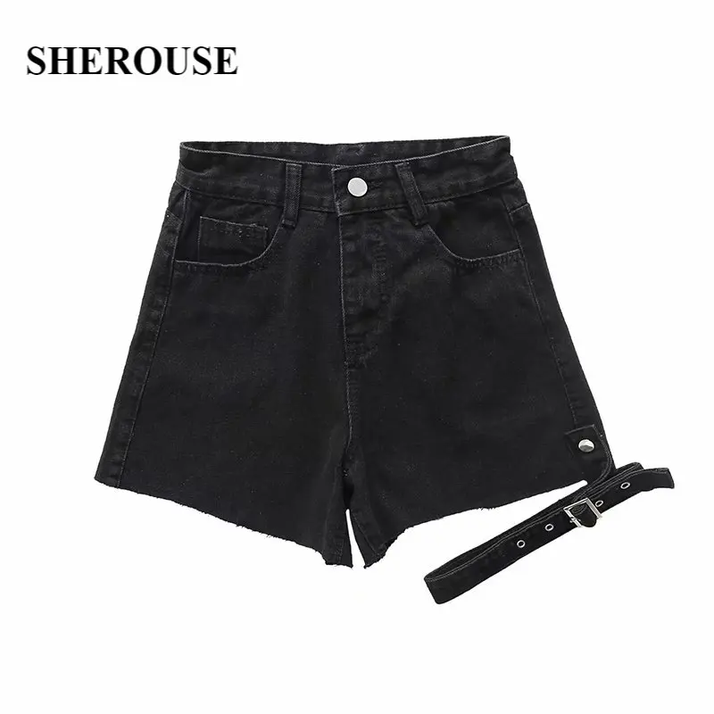 

2021 Fashion Women Denim Shorts with Bandage Cool Sexy Hot Casual Short Jeans High Waist Chic Lady Y2K Pants Woman Pantalon