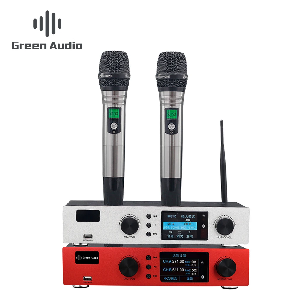 구매 Popu-6025 전문 무선 시스템 세트 마이크 전력 증폭기 오디오 스피커 3 In 1, 가족 파티 무대 회의용