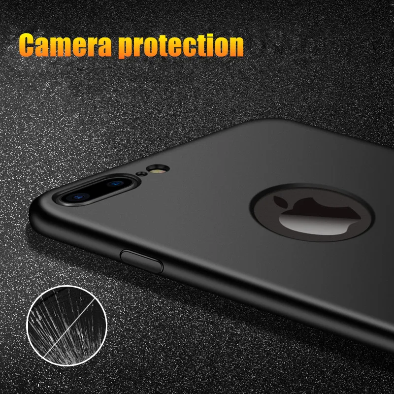 Роскошный Гладкий красный чехол для iPhone X 6 6s Plus тонкий мягкий ТПУ матовый черный 7