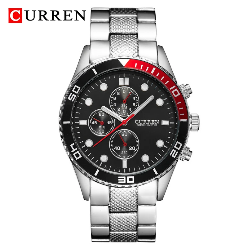 Часы наручные CURREN Мужские кварцевые военные водонепроницаемые спортивные