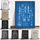 NT1103 популярная схема карта космоса Soyuz российский реактивный патент плакат печать настенная живопись картина холст гостиная домашний декор