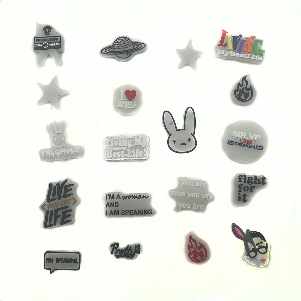 Светящиеся подвески для обуви со слоганом 1 шт. | Обувь