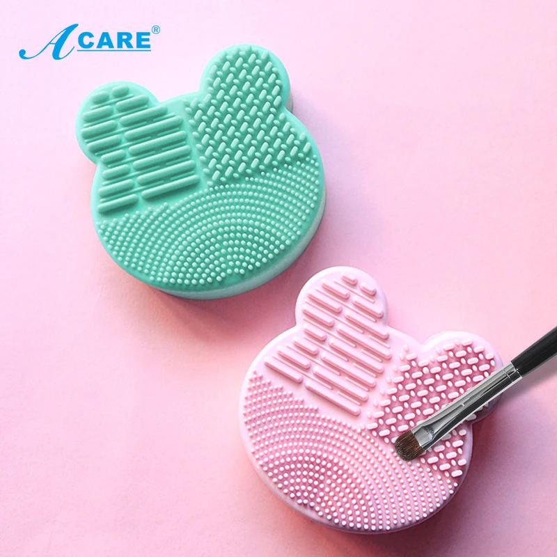 ACARE медведь приспособление для очистки косметических кистей чистящей щетки