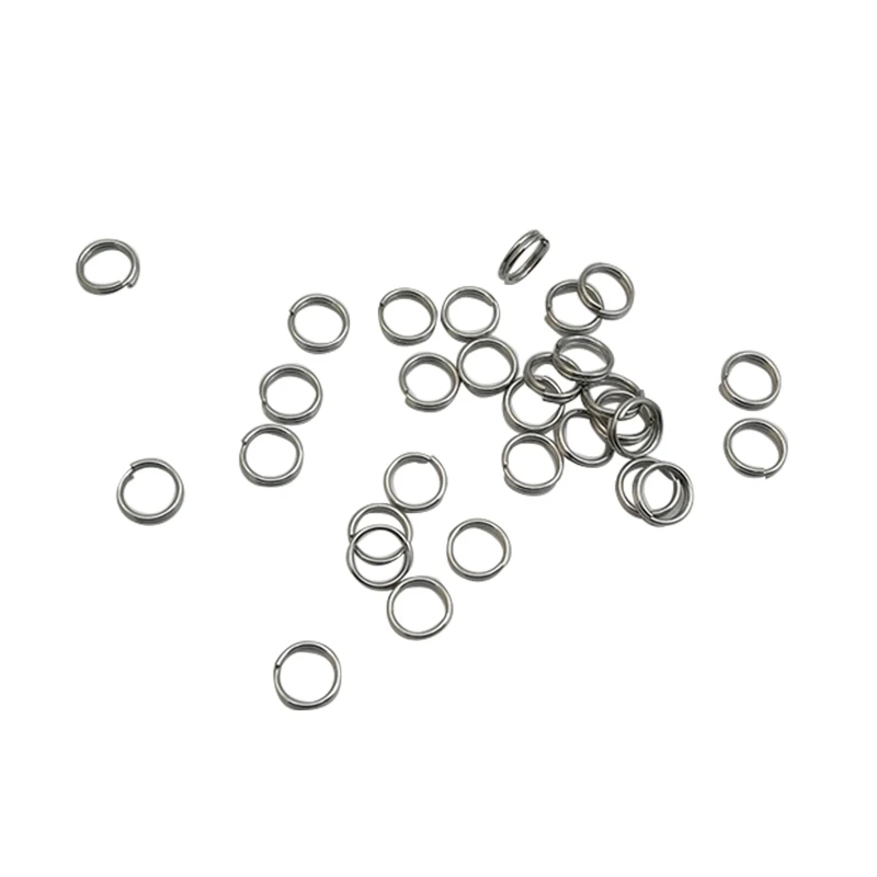 500 шт сверхпрочные рыболовные разъемные кольца из нержавеющей стали приманка