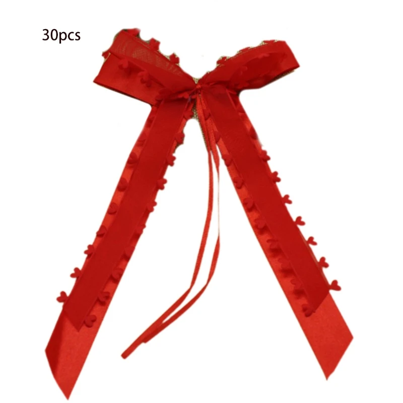 

Банты ручной работы с белой антенной, искусственные банты для автомобиля, свадебное украшение, украшение для автомобиля, декоративные бант...