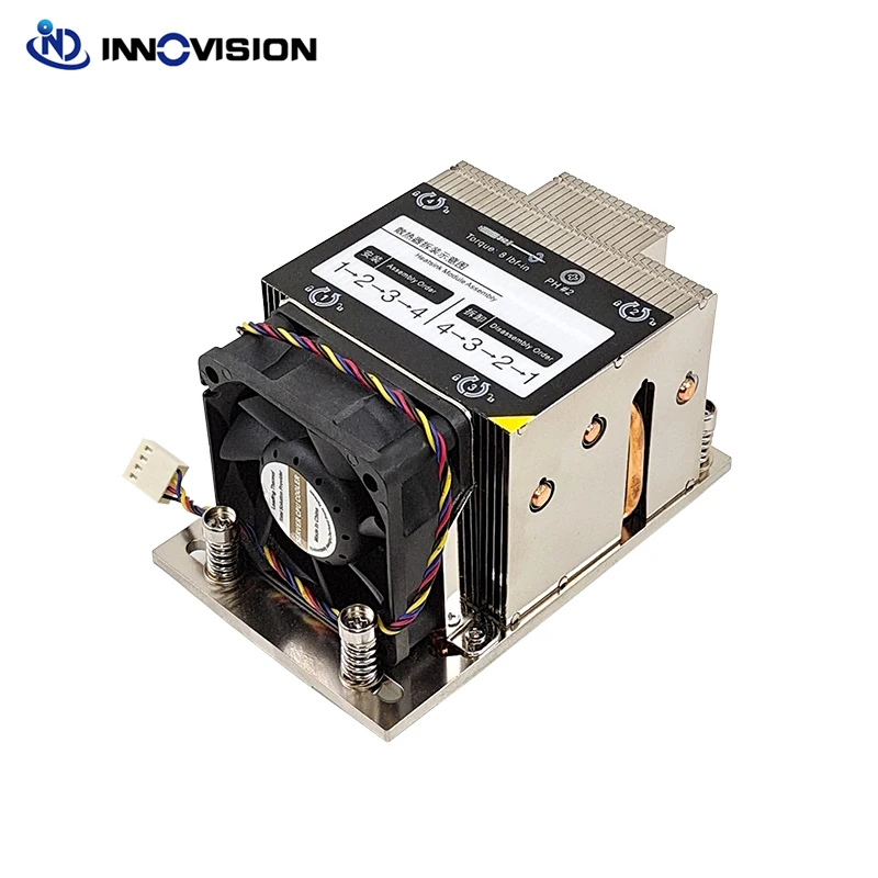 Amd Sp3 Cpu Heaisink Server pc Cooler com Ventilador de Alta Velocidade para Epyc 7601 Etc. Novo Lga4049 2u Ventiladores e resfriadores