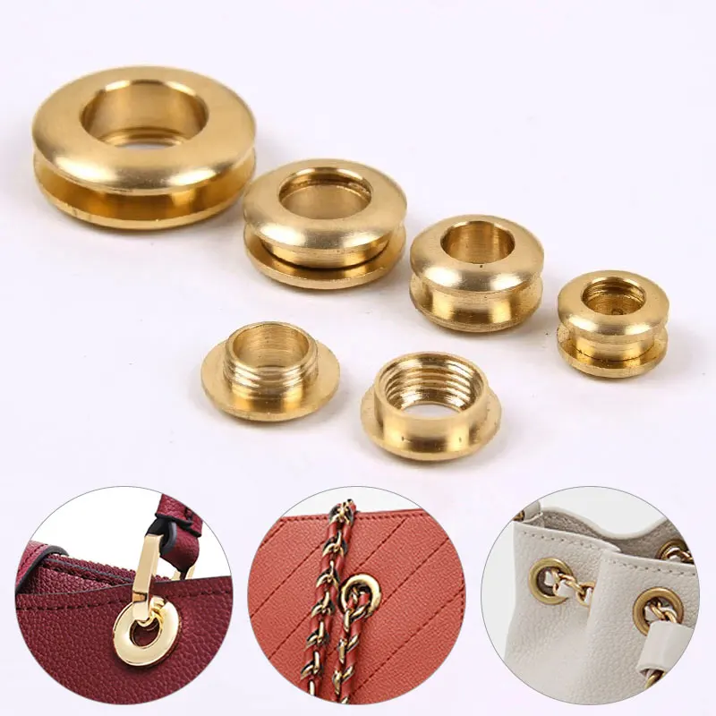

1pc Brass Screw Eyelets With Washer Buckles Grommets Leather Craft Accessory For Bag Garment Shoe Clothes Jeans Decoration