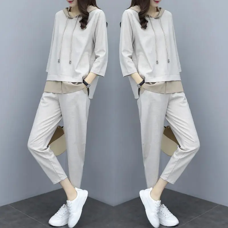 Женский спортивный костюм из двух предметов размеры до 3XL |