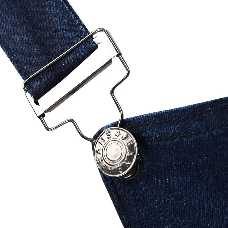 Мужские повседневные джинсы джинсовый комбинезон на бретелях свободный