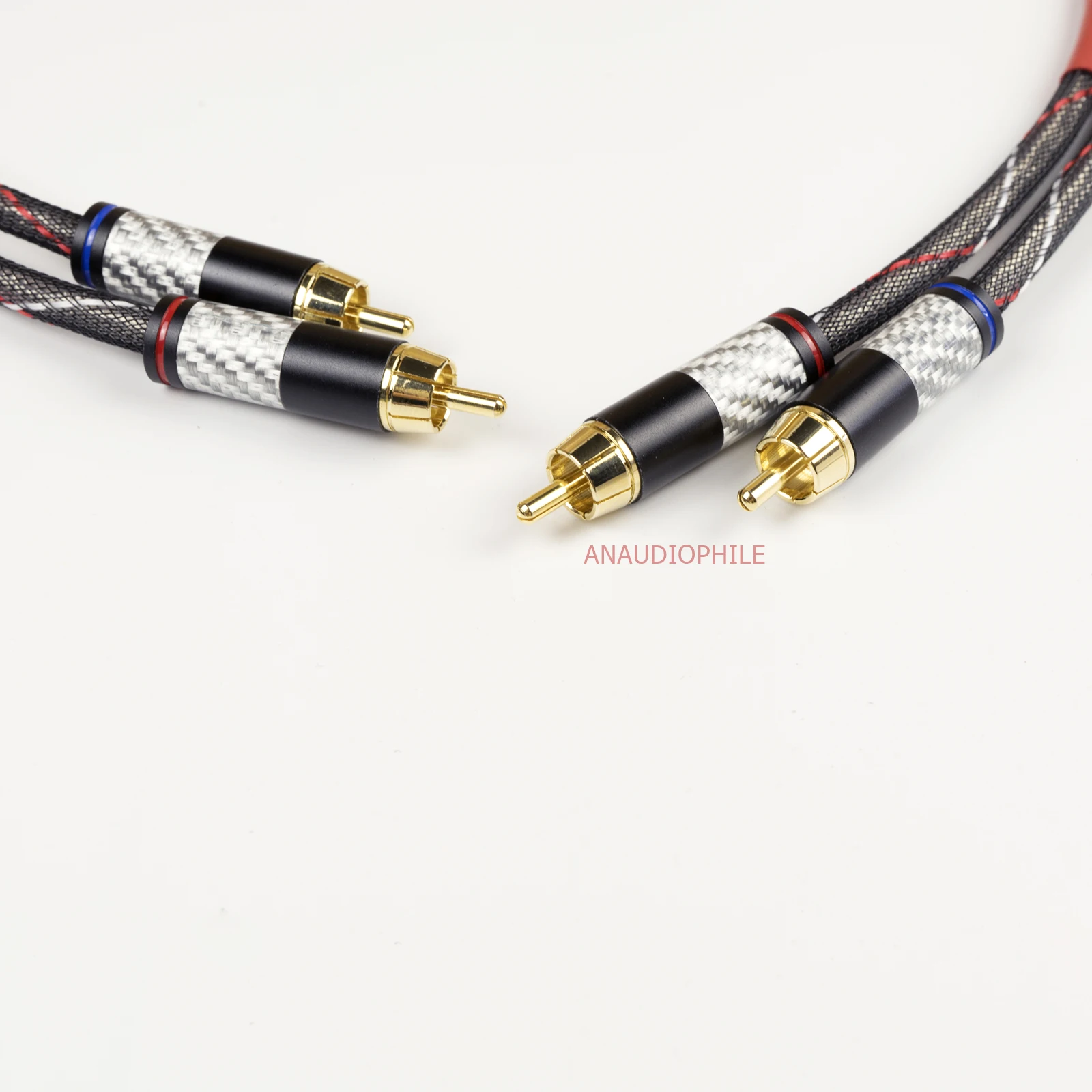 Кабель Hi-END RCA с покрытием из серебра, 5N 4 толстых проводника, мужской разъем для HiFi, аудио ЦАП, усилитель предусилителя.