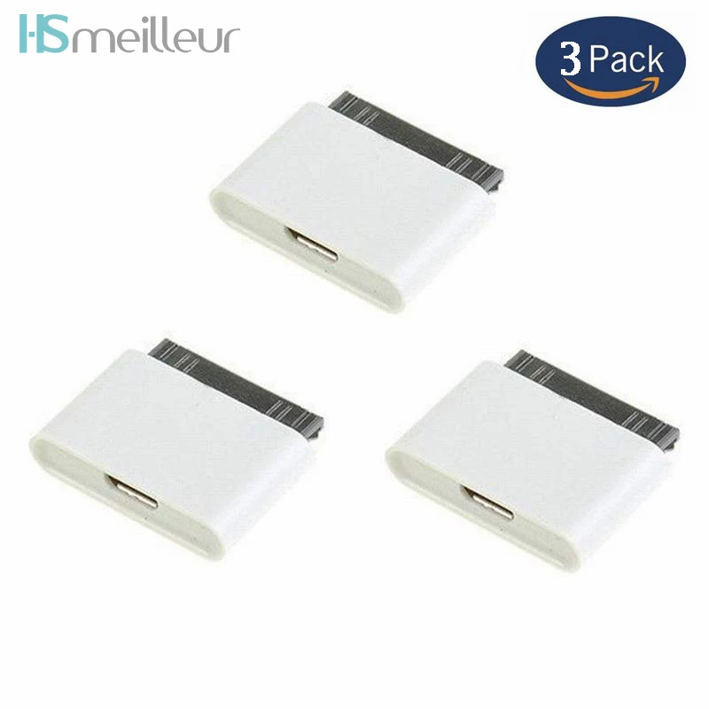 Micro USB адаптер для зарядки конвертер для Apple iphone 4s 4 3gs iphone 4s для ipad 2 3 30pin кабель зарядное устройство линия USB 30 Pin