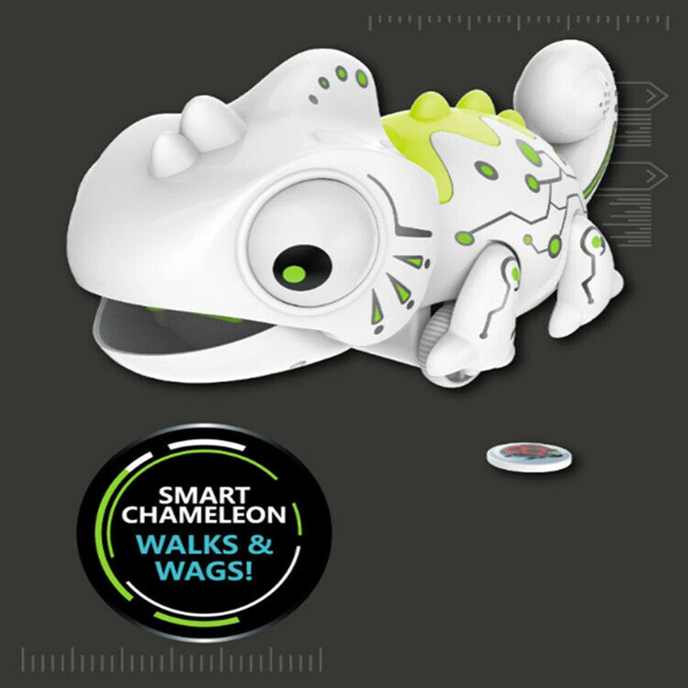 

2020 New Cute Chameleon RC Toy Electronic Kids Pet Fun with Remote Control LED Color Light