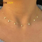Ожерелье-чокер женское из серебра 925 пробы