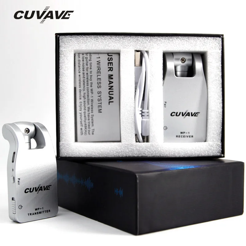 

2.4G Wireless Guitar System Transmitter & Receiver For Guitar Bass Built-In Rechargeable Lithium Battery 30M Transmission Range