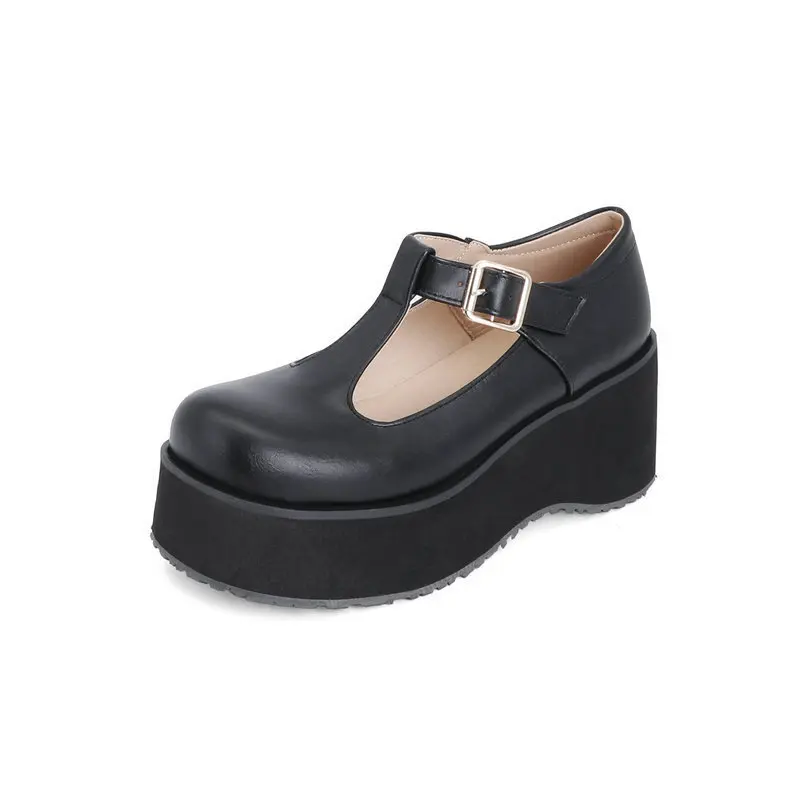

Clogs On A Wedge Shallow Mouth 2021 Platform Heels Latest Dress Shoes Round Toe Woman Sandals Ladies Muffins Cork New Formal Str