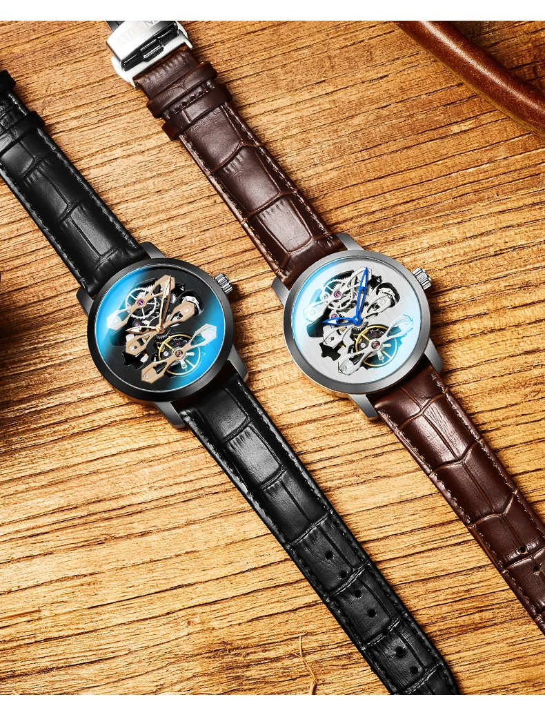 AILANG Tourbillon часы мужские часы Топ бренд класса люкс из нержавеющей стали спортивные часы водонепроницаемые автоматические механические часы для мужчин