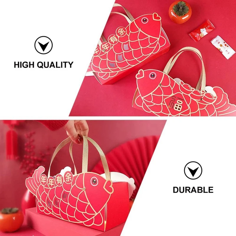 Красная бумажная упаковочная коробка для торта мультяшная коровья печенья