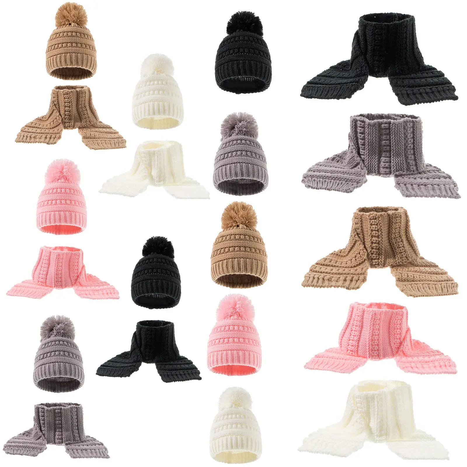 

Детская шапка для девочек и мальчиков, теплая зимняя шапка для малышей, Вязаная Шапка-бини, детские шапки для девочек и мальчиков, шапка для ...