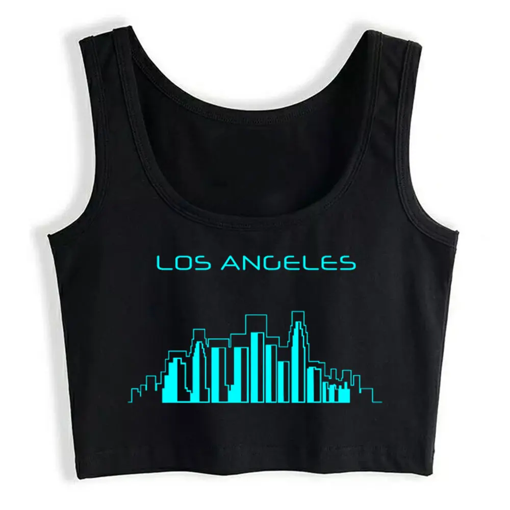 

Crop Top Los Angeles Men Women Kids La Souvenir Gift Og Tat Hip Hop Vintage Custom Womens Tops blusas mujer de moda 2021 verano