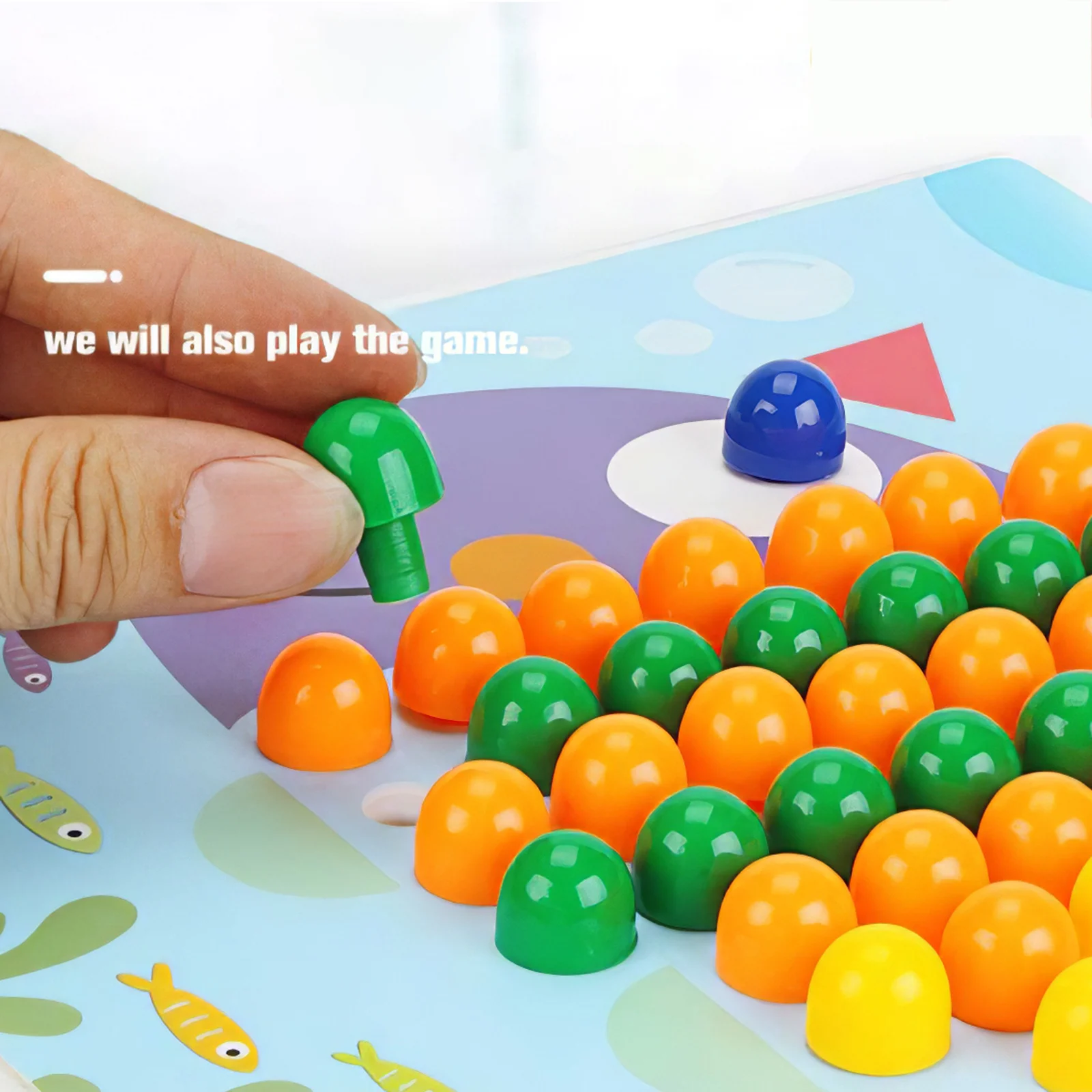 

Children Mushroom Nail Toy Intellectual Toys Educational Mushroom Nail Jigsaw Board For Kids Gifts DIY Mosaic Picture Puzzle Toy