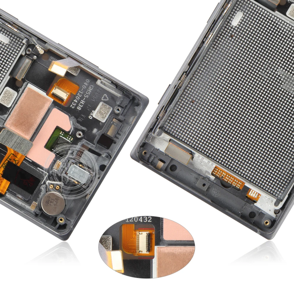 Оригинальный 5 &quotIPS Дисплей чехол с подставкой и отделениями для карт NOKIA Lumia 830 LCD