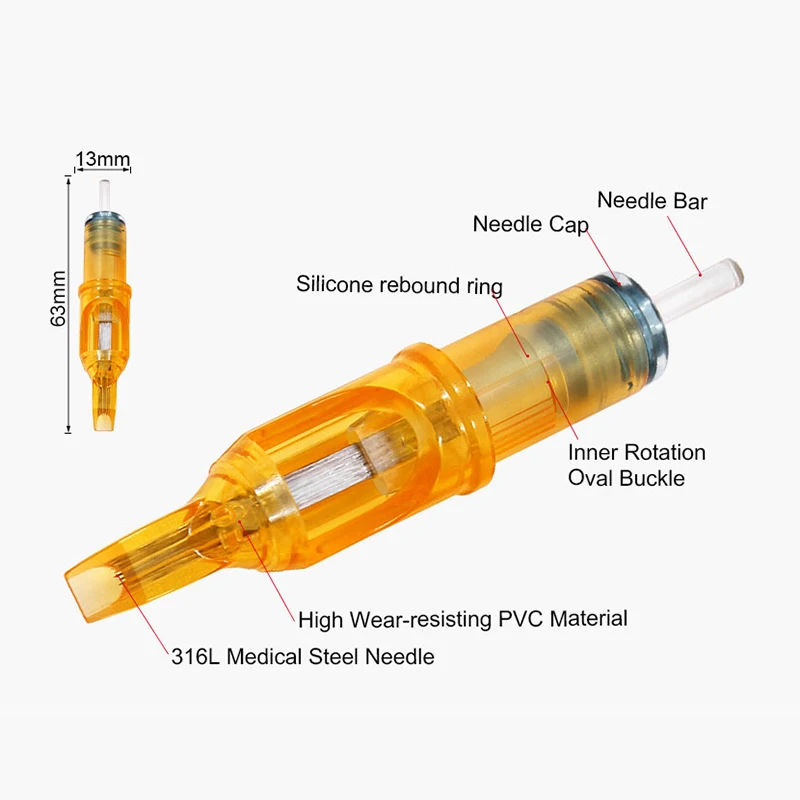 0.35MM RL/RM/M1/RS Tattoo Needles Disposable Semi-Permanent Makeup Tattoo Cartridge Needle for Tattoo Machine Pen Supplies