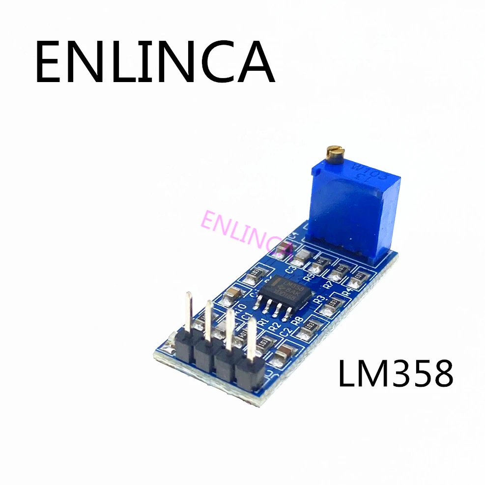1 шт. модуль усилителя сигнала LM358 с коэффициентом усиления 100 раз операционного |