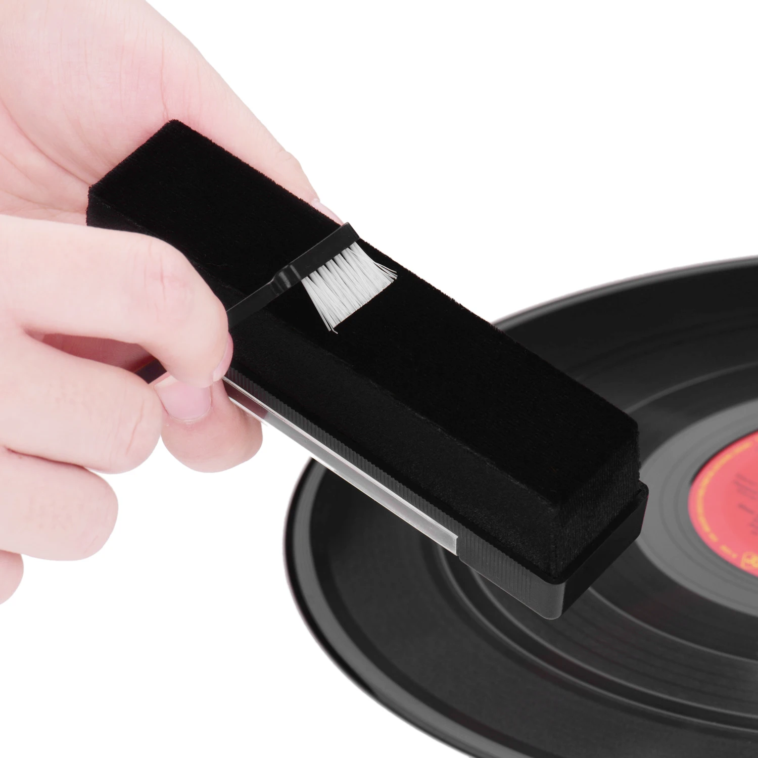 

3-в-1 мягкие бархатные запись очиститель Чистящая Щетка с маленькой щетки и игольчатая щетка для виниловых пластинок анти-статические очист...
