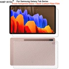 Для Samsung Galaxy Tab S7 Plus Lite SE A7 1 комплект = мягкая задняя пленка из углеродного волокна + закаленное стекло для переднего экрана