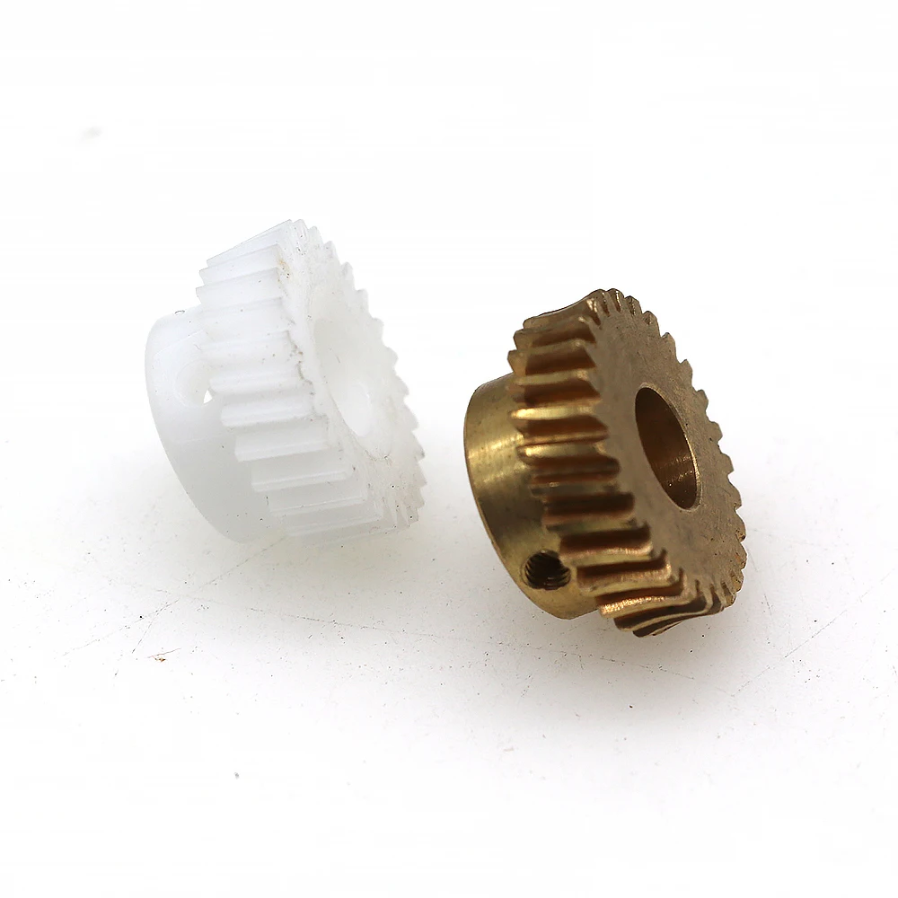 Шестеренки медные с винтовыми приводными колесами для мини-козлового крана 1 шт.