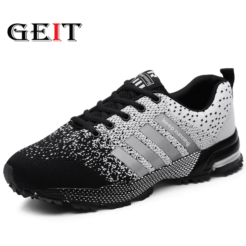 Унисекс кроссовки для бега мужские дышащие уличные Легкая спортивная обувь