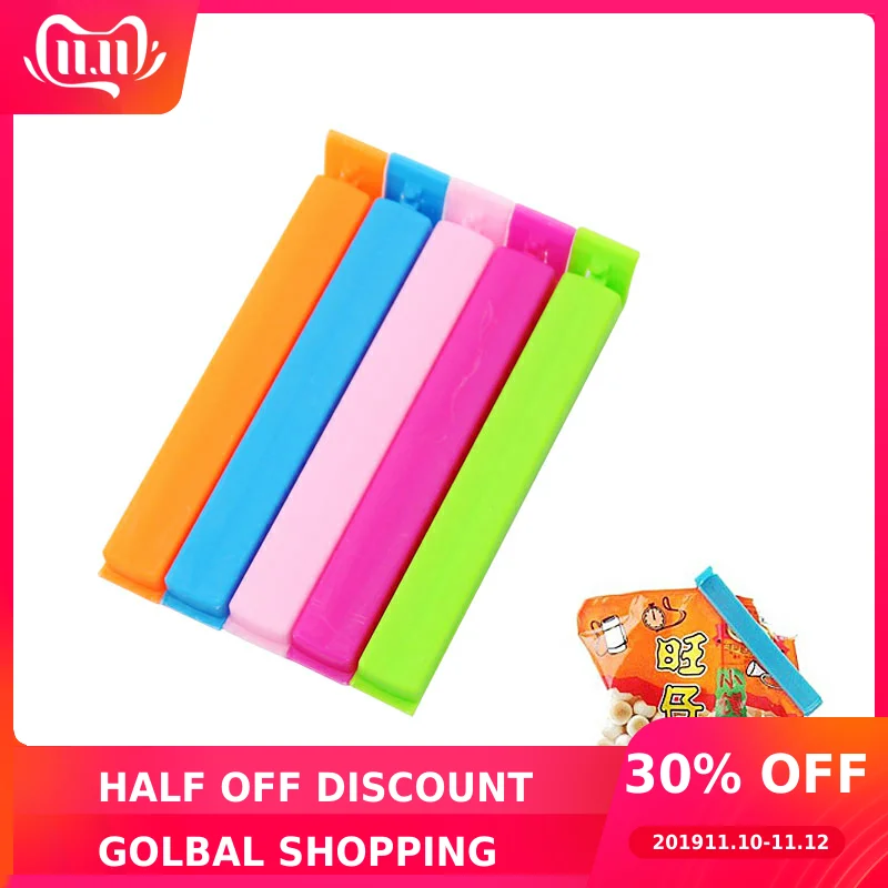 5 шт./компл. Герметичная сумка для хранения закусок зажим упаковки пищевых