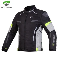 motoboy men motorcycle jacket riding detachable ce protection armor warm cotton liner motocross racing accessories