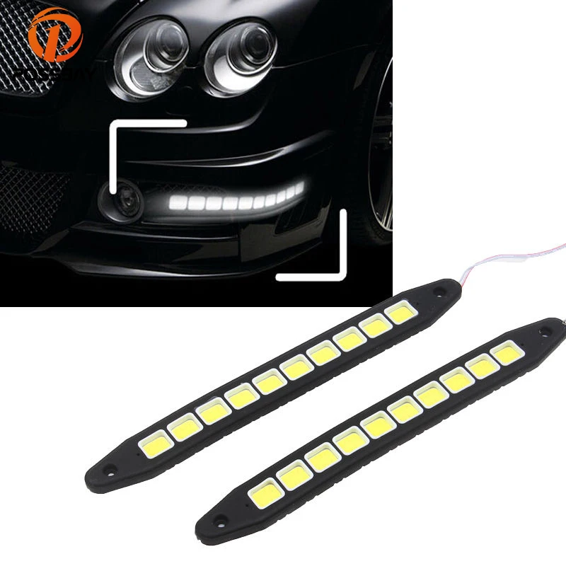1 пара водонепроницаемых автомобильных дневных светодиодных ламп POSSBAY дневные