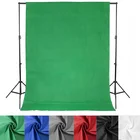 Фон для фотостудии, нетканый тканевый Черный Белый Зеленый экран, 1,5x2 м
