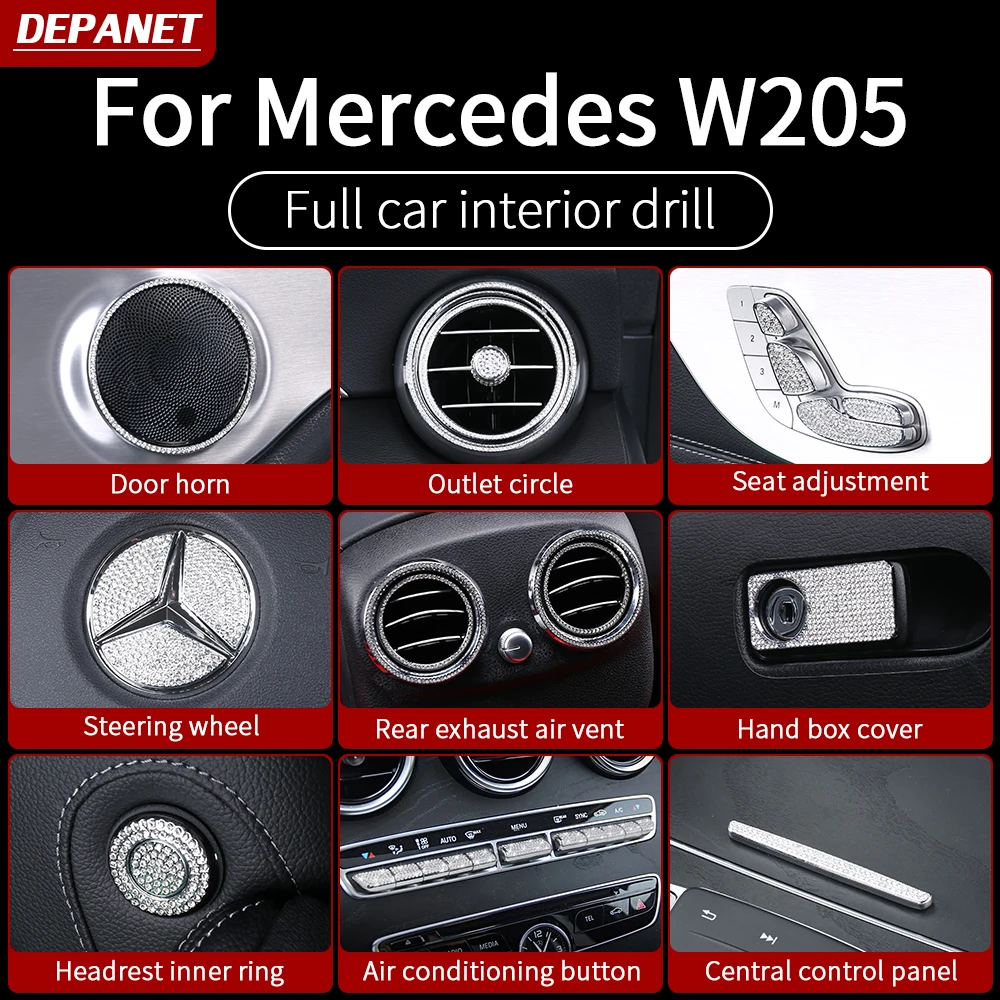 

Стартовое кольцо зажигания для Mercedes w205 amg/Внутренняя отделка c63 mercedes c class w205 аксессуары Mercedes glc x253 /amg coupe