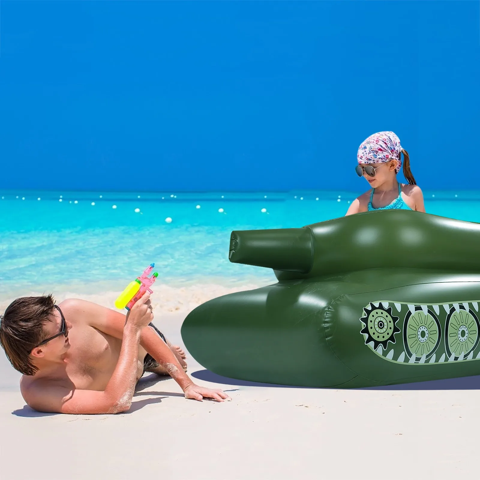 

Inflatable Swimming Ring Tank Water Spray Floating Row Summer Toy Outdoor Pool Water Play Sports High Quality Toys Water Game